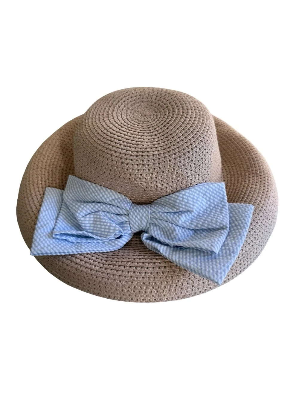 Vineyard Vines Kentucky Derby 143rd Edition Straw Sun Hat with Blue Bow
